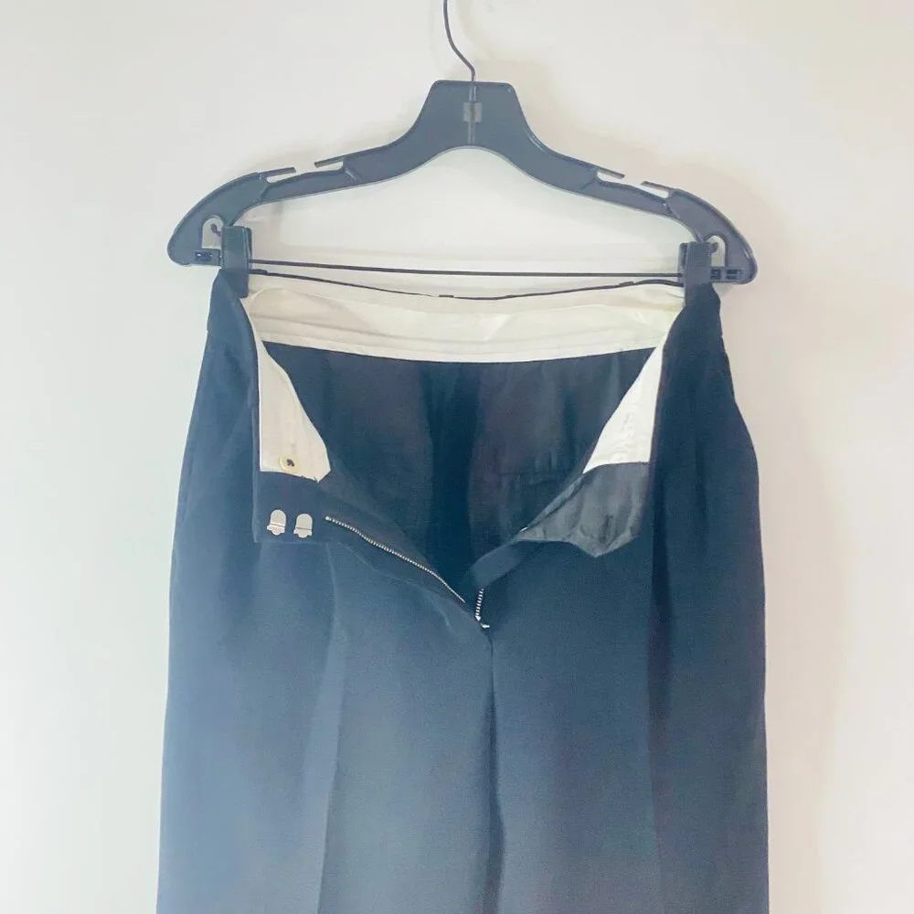 Wilfred Pleated Trousers — Tailored Poise in Deep Charcoal (Size 6) - Picture 7 of 13